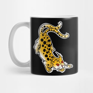 Nekomata cat tattoo art style Mug